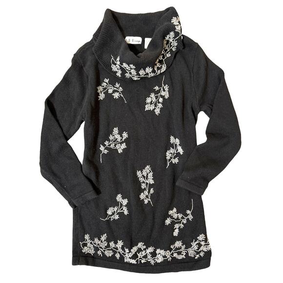 B.P. Design Beaded Embroidered Tunic Length Pullover Sweater Women’s Size Small - Picture 1 of 10